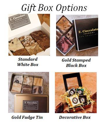 Best 8 Gourmet Fudge Shops Online That Deliver Nationwide - Z. Cioccolato Gift box