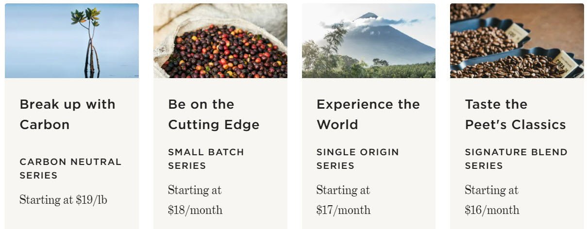 Best Coffee Subscription Boxes To Splurge On Or Gift - peets coffee