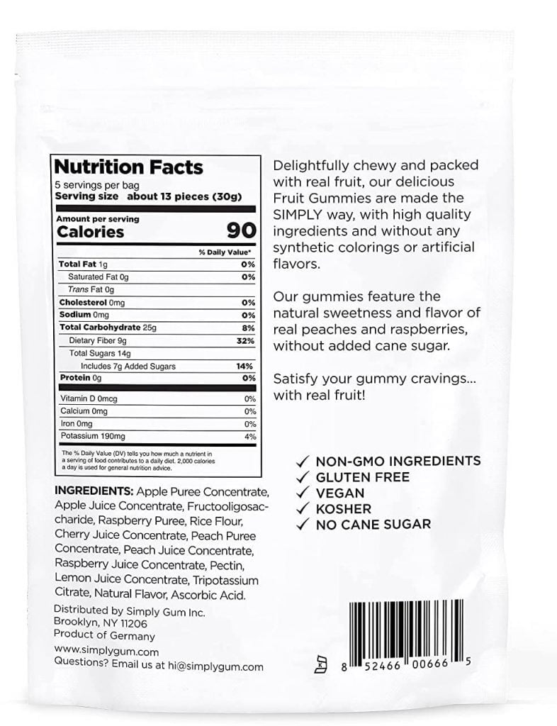 Best Places To Buy Kosher Gummy Bears Online - simply fruit gummies