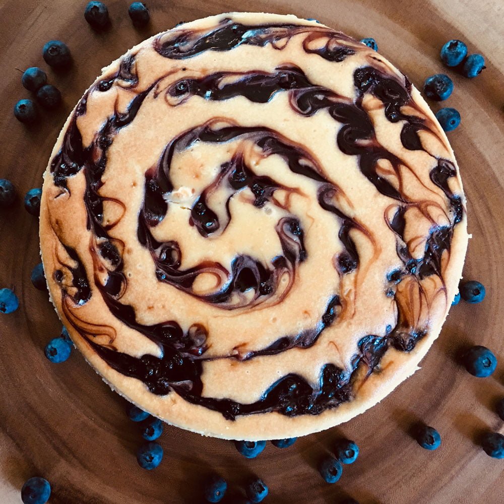 Bakeries That Deliver Cheesecake To Any Doorstep -  bassano cheesecake - blueberry bliss cheesecake