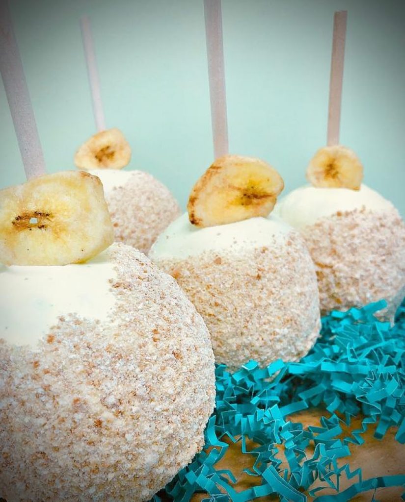 Places Online That Deliver Caramel & Candy Apples - Apples Gone Wild banana pudding