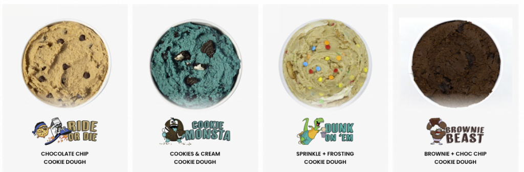 DoughP edible cookie dough flavors