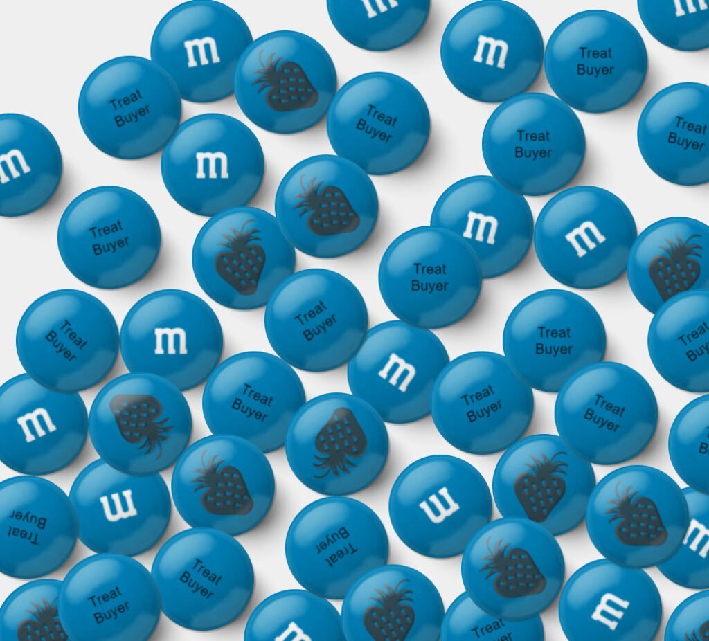 M&Ms Custom picture on candy treatbuyer