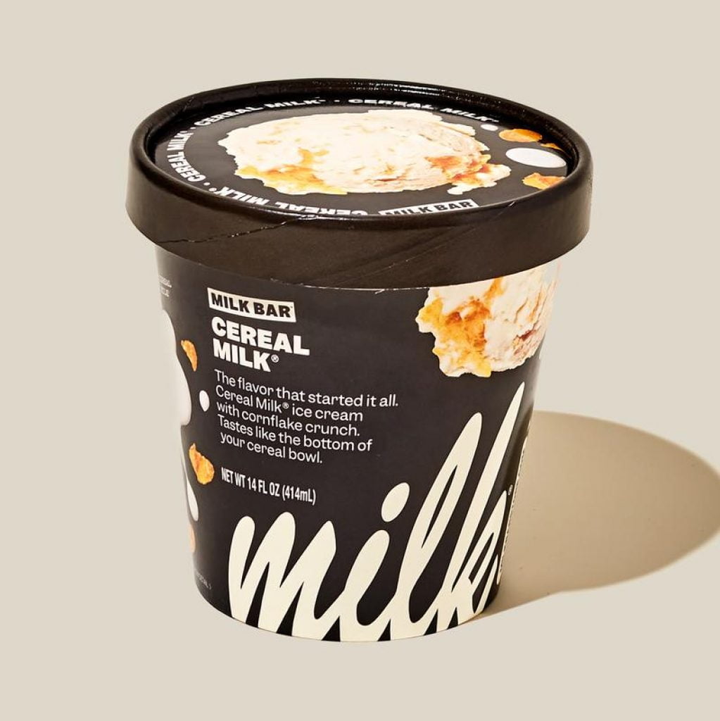 Milk bar signature ice cream - cereal milk