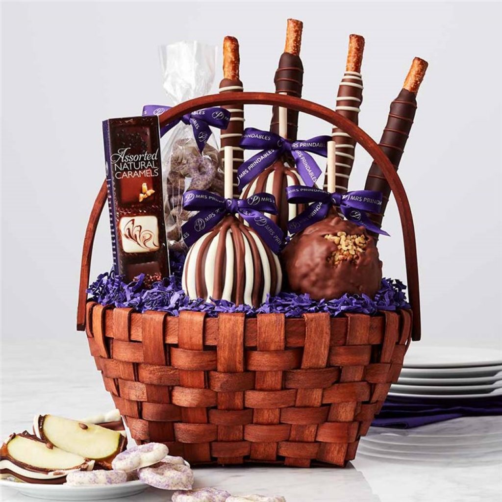 Mrs. Prindables  caramel apple gift basket