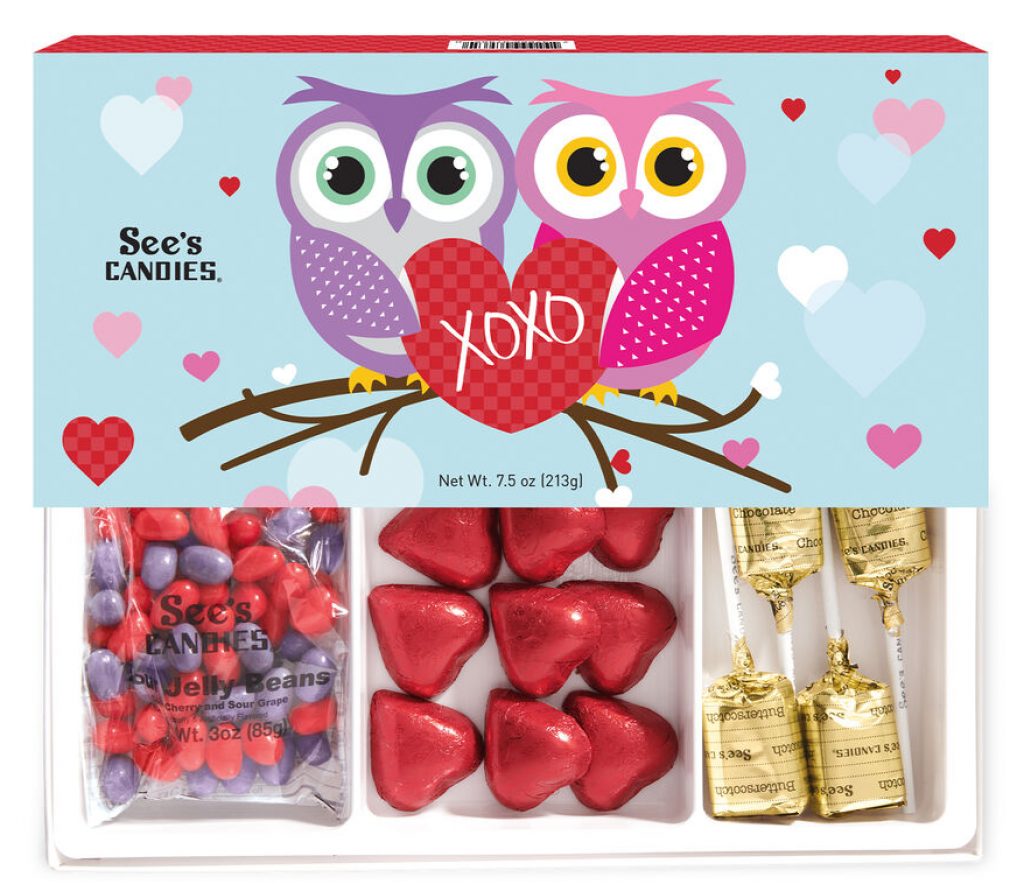 See's Candies Valentines Day Treats - lotsa love gift
