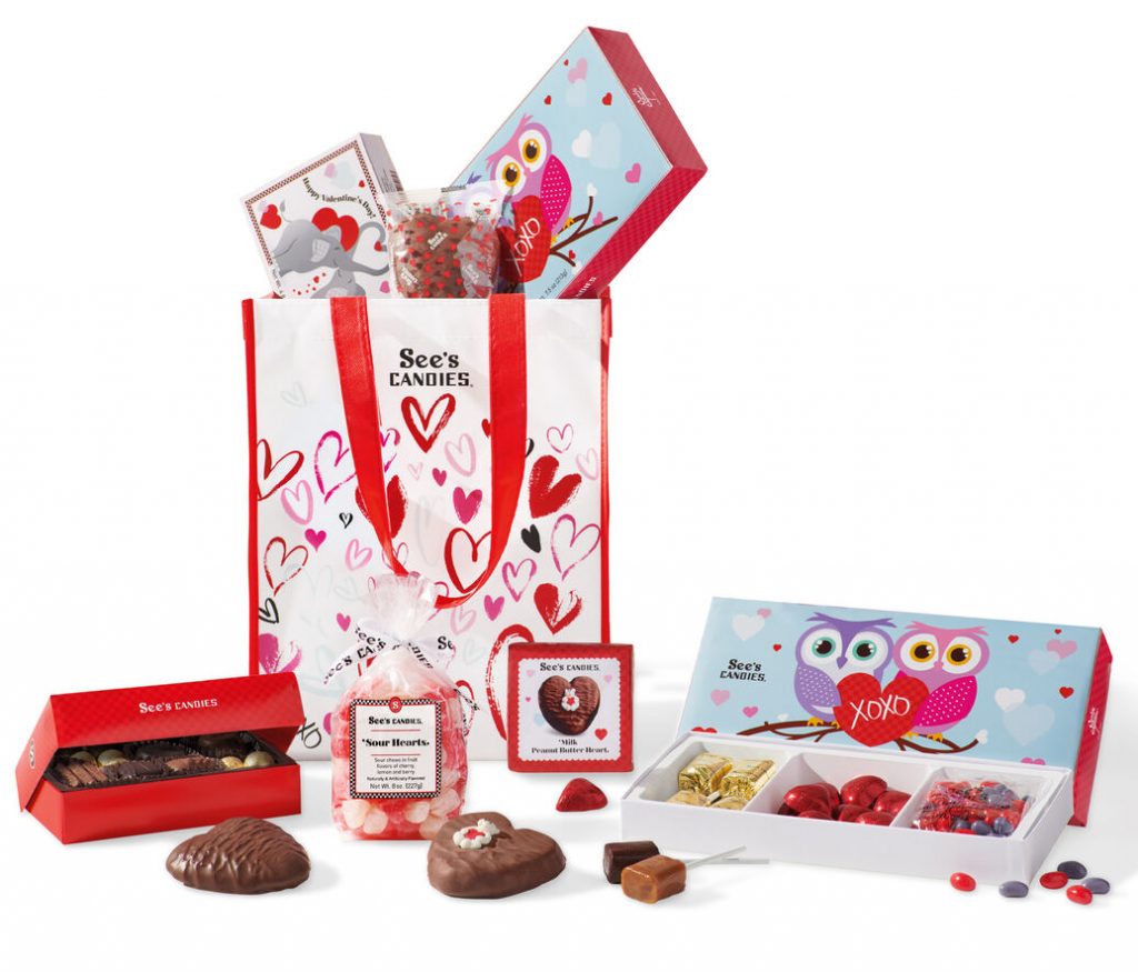 See's Candies Valentines Day Treats - lotsa love gift