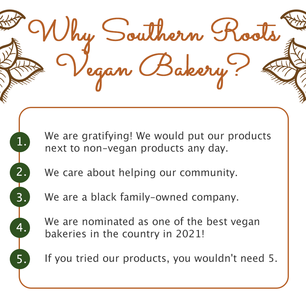 Southern Roots Vegan Bakery Why Reasons