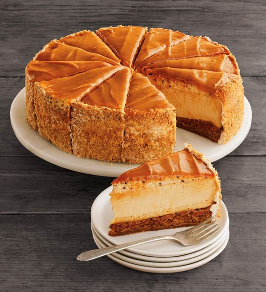 Bakeries That Deliver Cheesecake To Any Doorstep - harry and david salted caramel cheesecake cheesecake factory