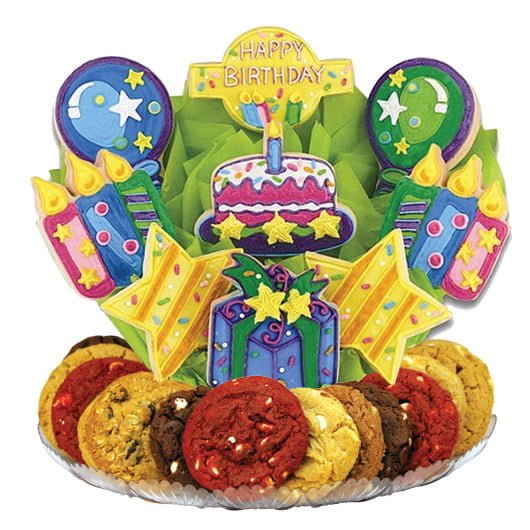 Best cookie bouquet delivery places online - Cookies By Design single cookie bouquet