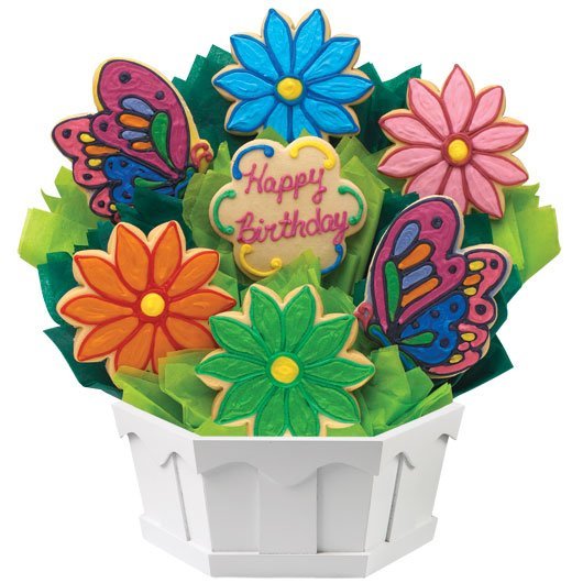 Best cookie bouquet delivery places online - Cookies By Design butterfly birthday