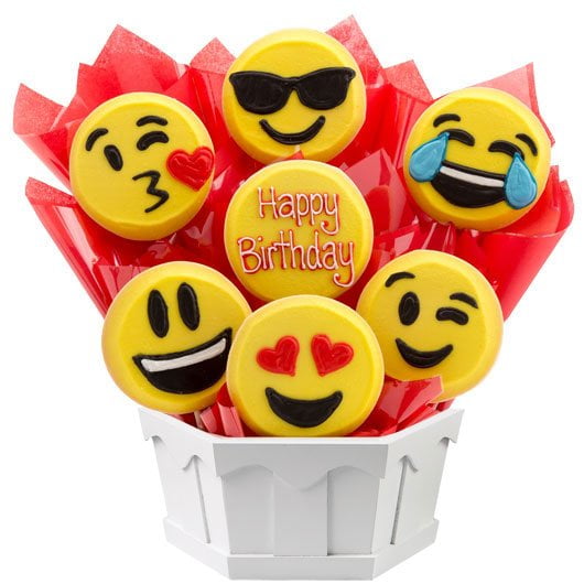 Best cookie bouquet delivery places online - Cookies By Design emoji