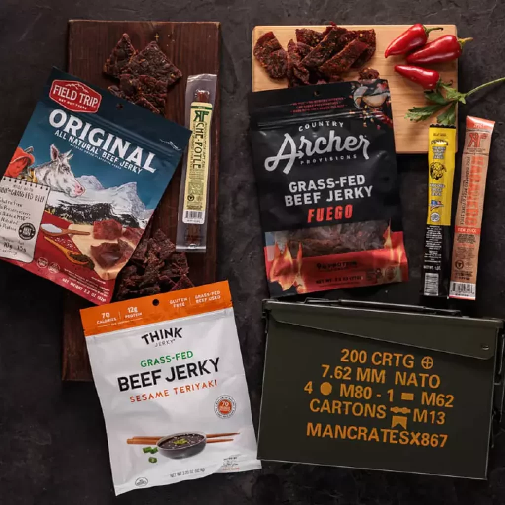 Best Places That Deliver Gift Baskets To College Students - man crates. premium jerky ammo can