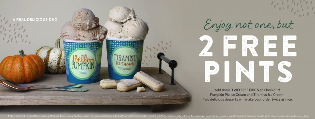 eCreamery: 2 Free Ice Cream Pints With Your Order Deal hero image