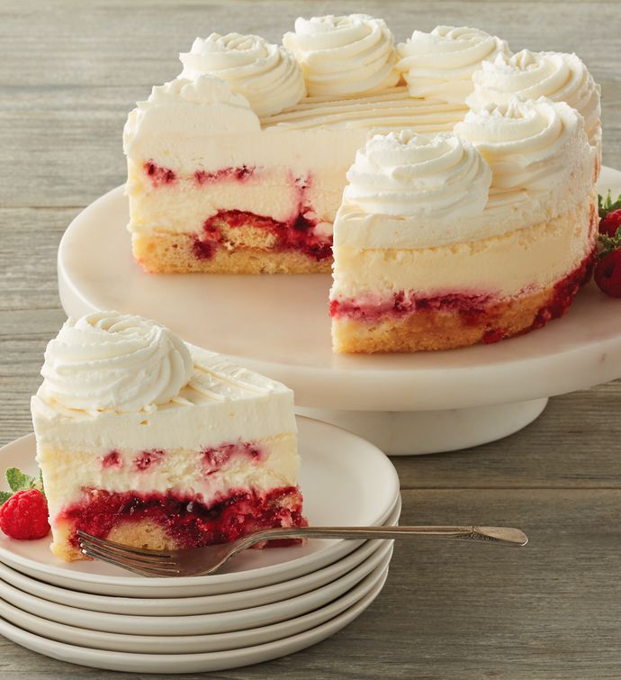 Bakeries That Deliver Cheesecake To Any Doorstep - harry and david cheesecake factory lemon raspberry cream cheesecake