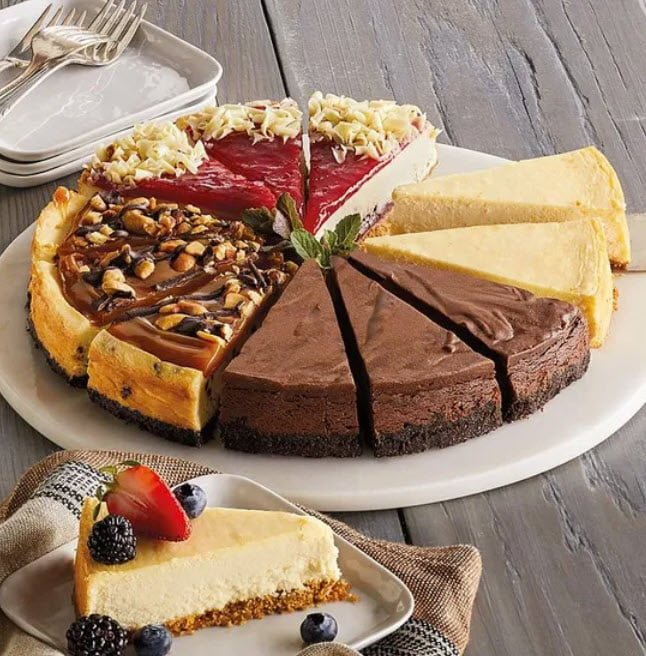 Bakeries That Deliver Cheesecake To Any Doorstep - harry and david cheesecake party wheel